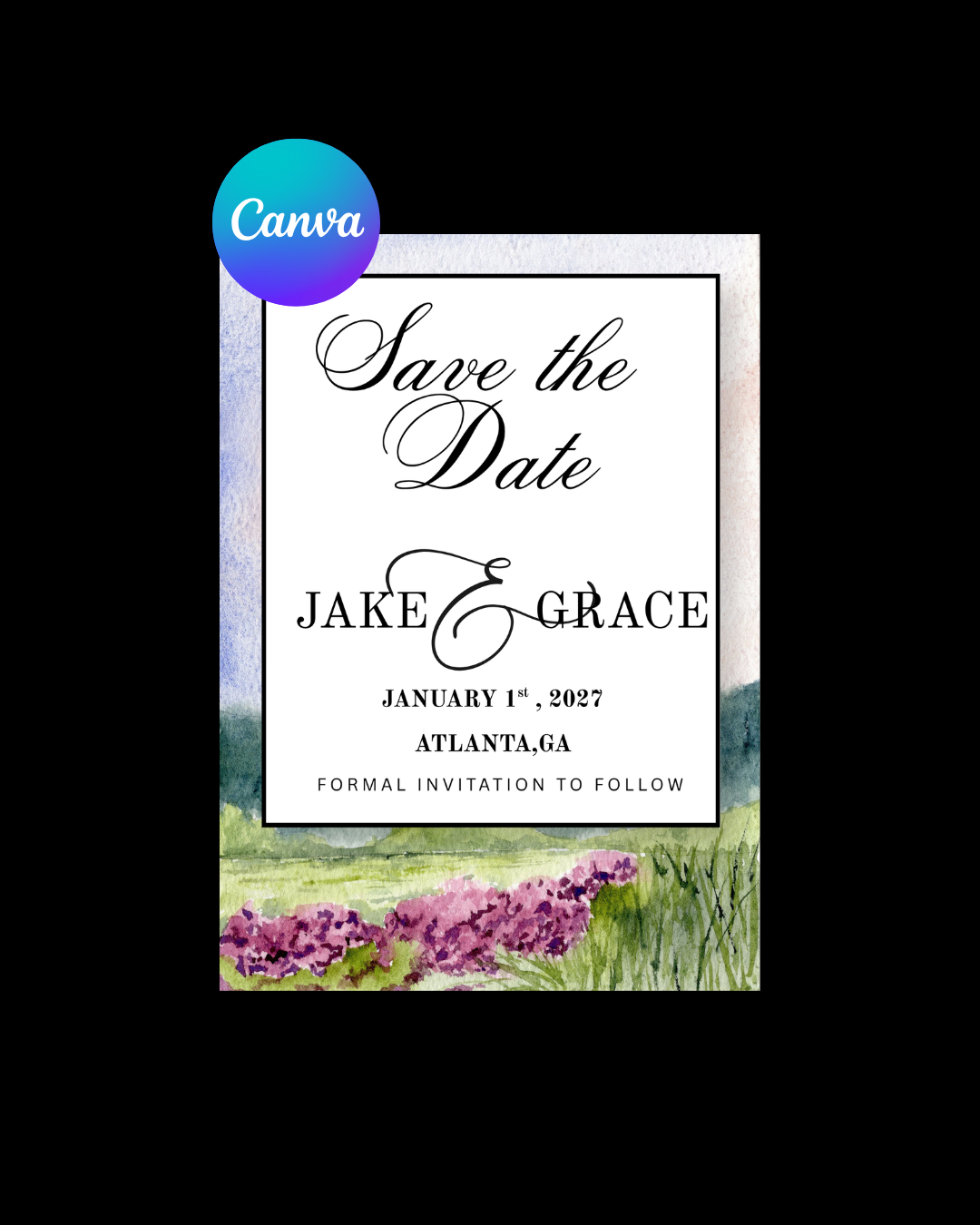Water Color Save the Date