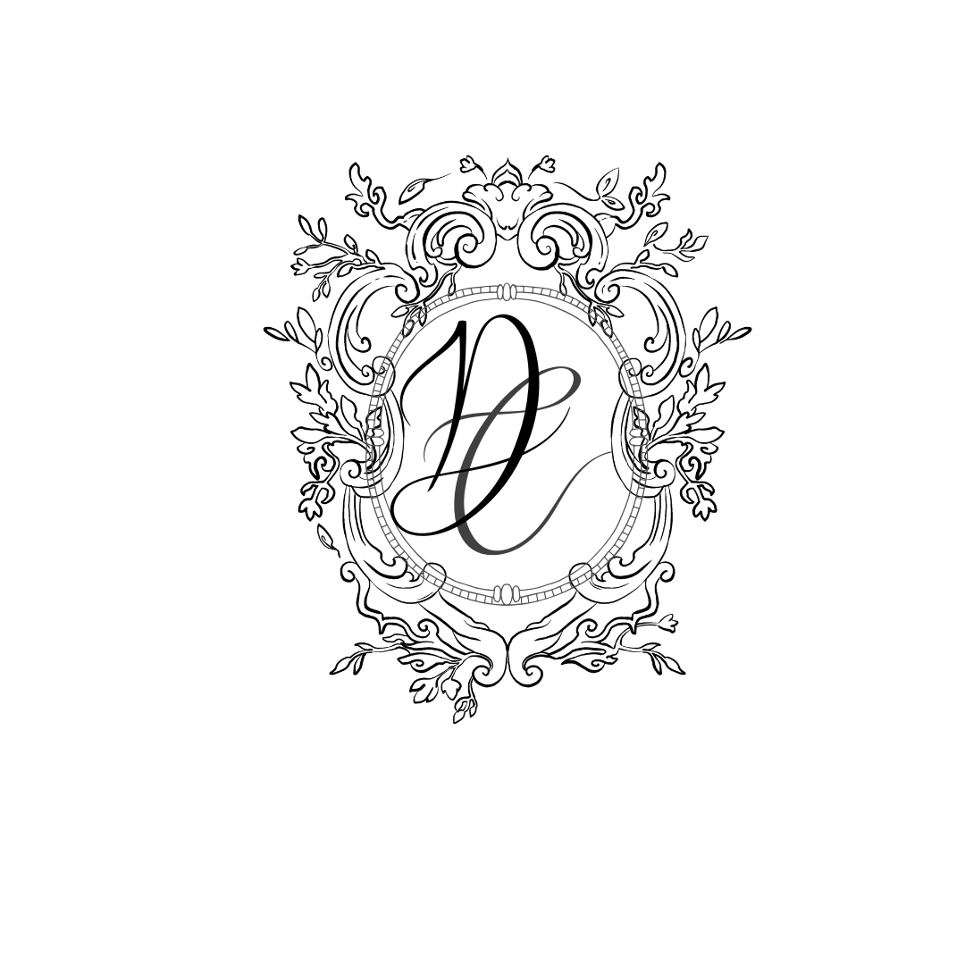 Black & White Wedding Crest Template