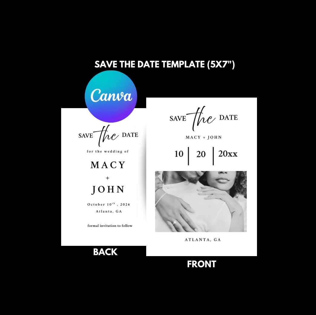 Save The Date Canva Template