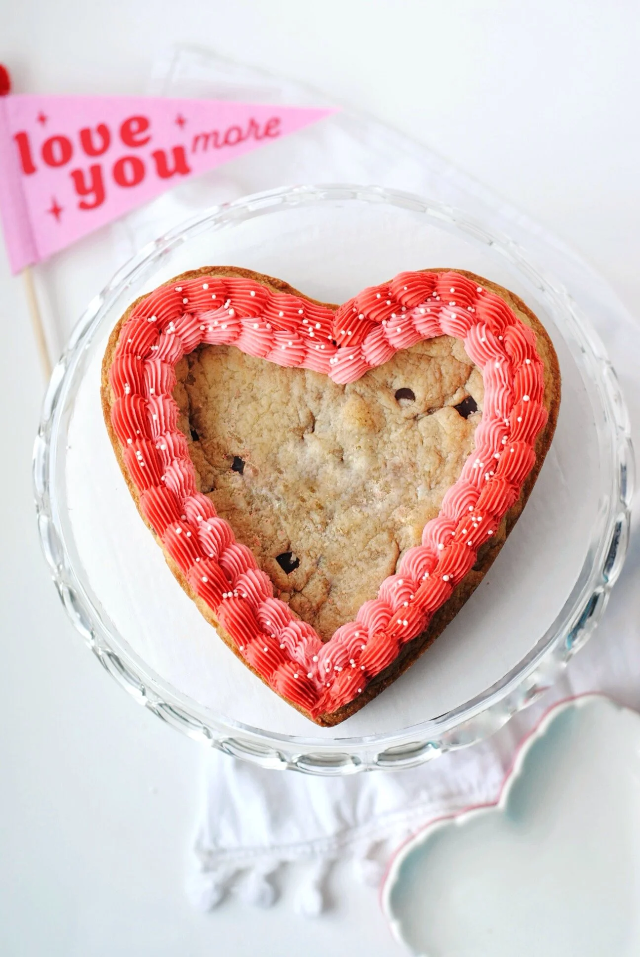 Large Heart Shaped Cookie Cake