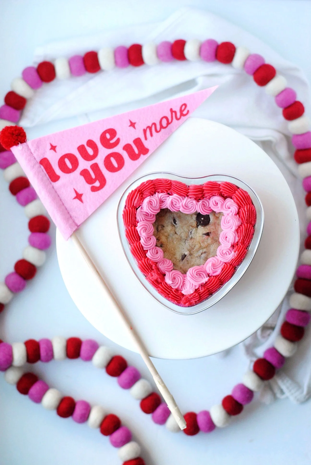 Chocolate Chip Cookie Heart