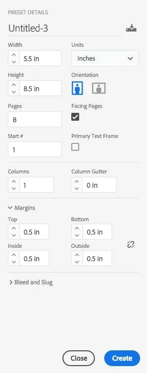 Create and Print a Booklet in InDesign — Cobble Hill