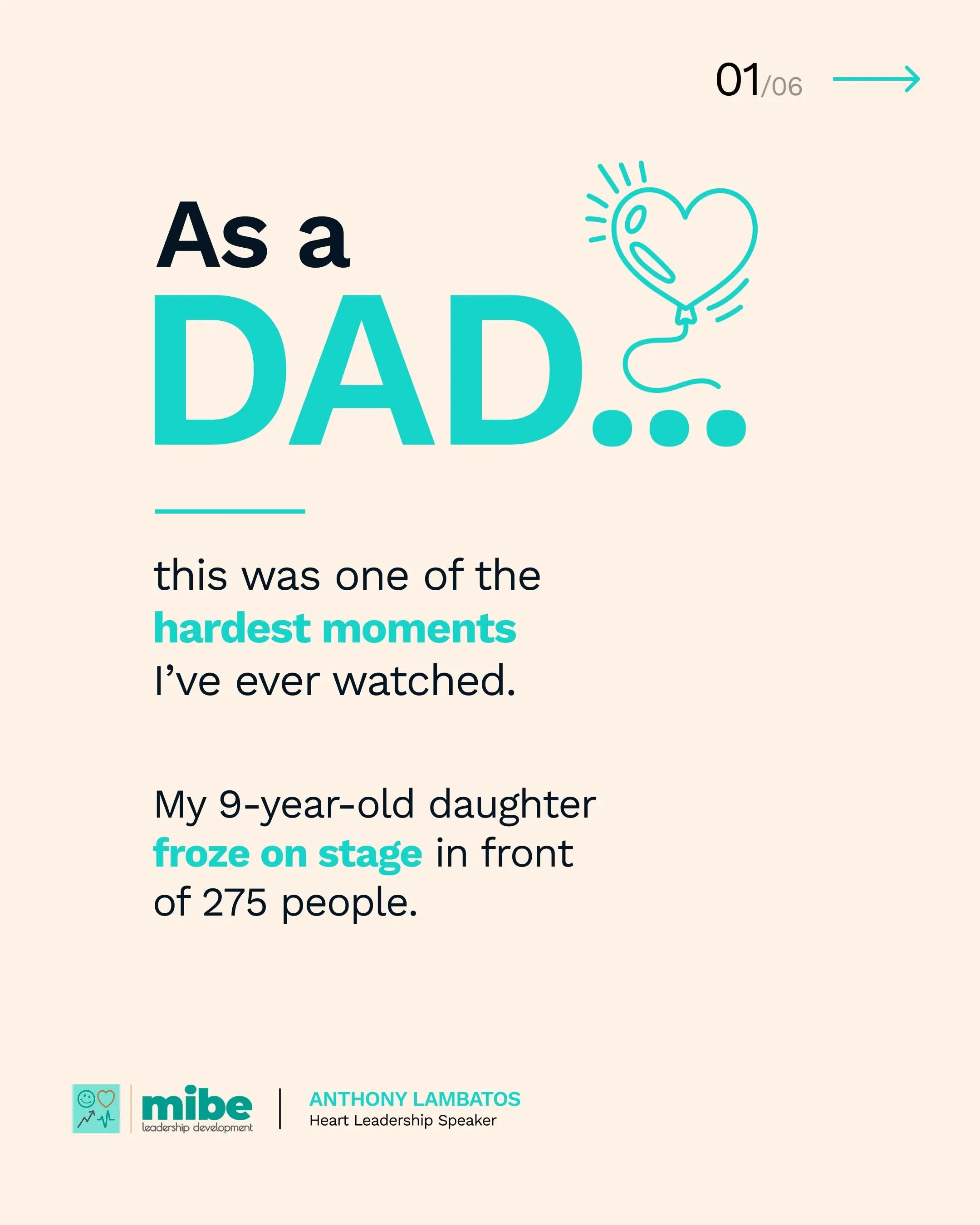 Watching my daughter walk off that stage in tears broke my heart.

Watching her walk back on took my breath away.

As parents, every instinct tells us to protect our kids from failure. But sometimes the greatest gift we can give them is the confidenc