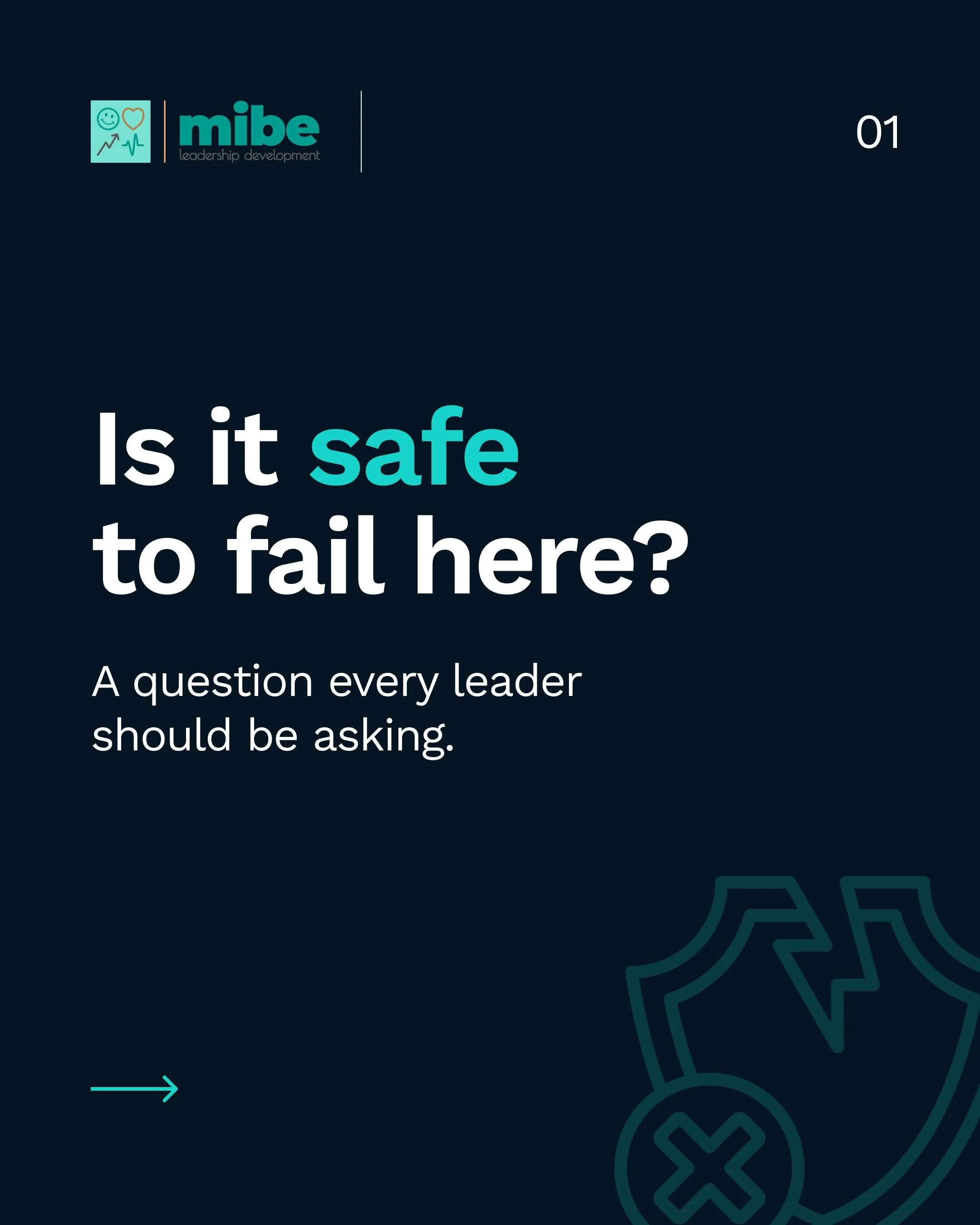 What happens when someone on your team gets it wrong? 

As leaders, we have a choice in how we respond. We can make people afraid to fail, or we can create an environment where they feel safe enough to try again. 

A mistake shouldn&rsquo;t be the en