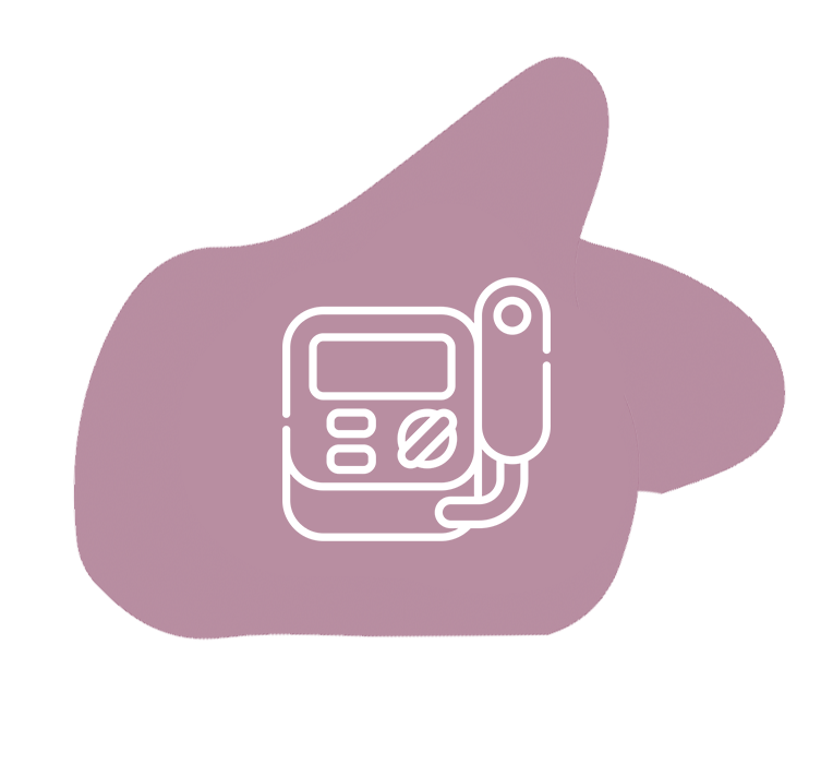 Mauve colored background with white outline of baby crawling