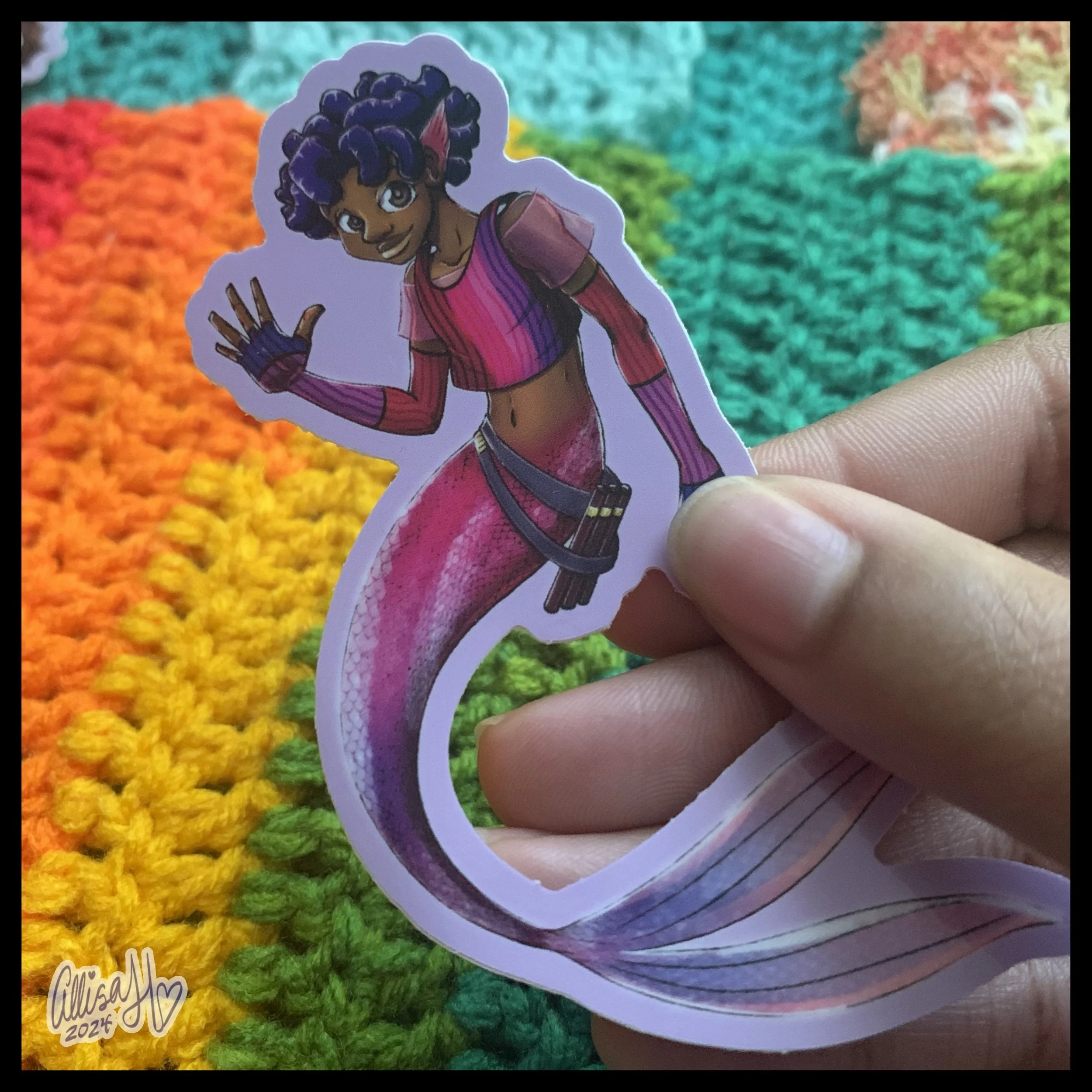 4" Sticker: Miramaid