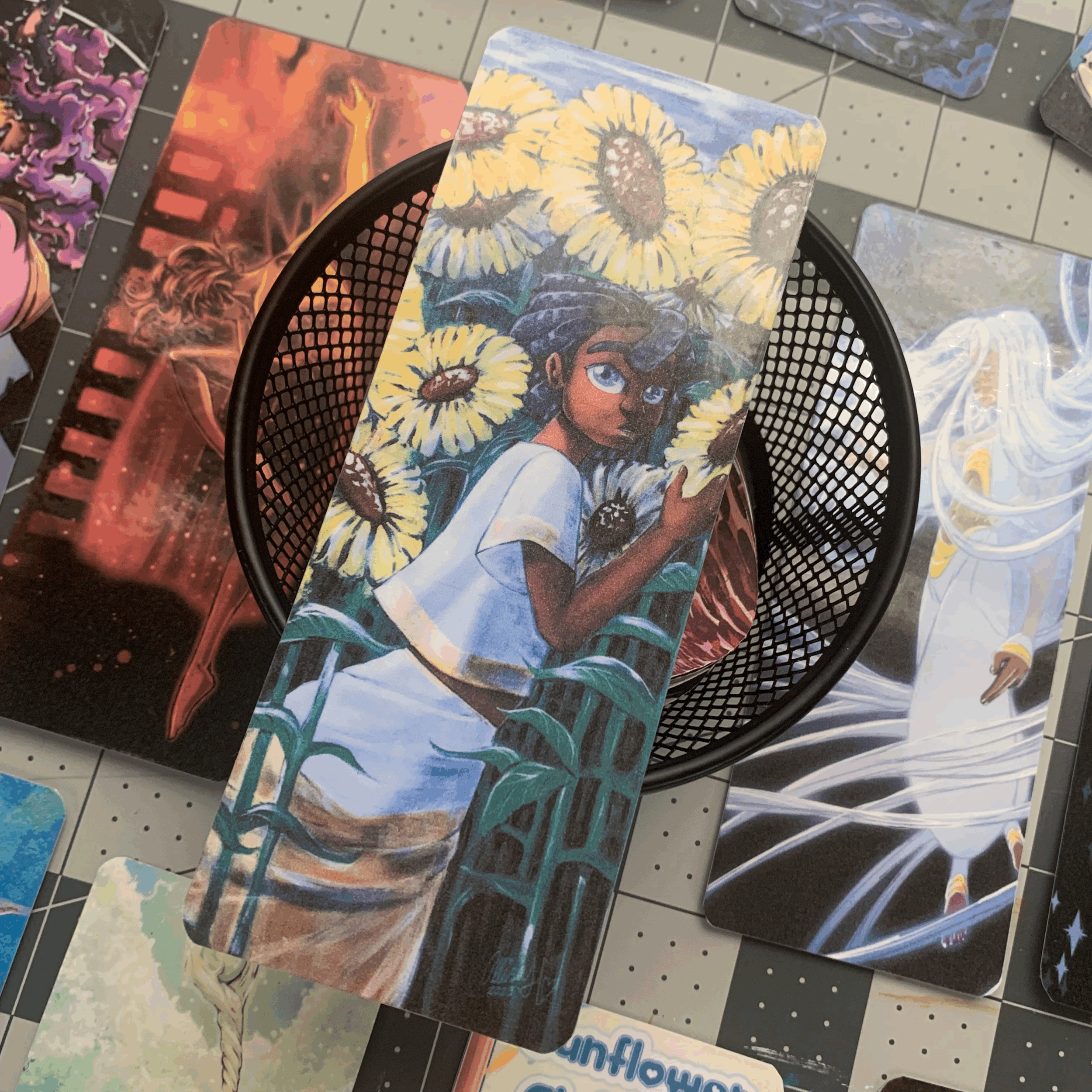 Original 2x6" Bookmark: Sunflower Child: The Beginning