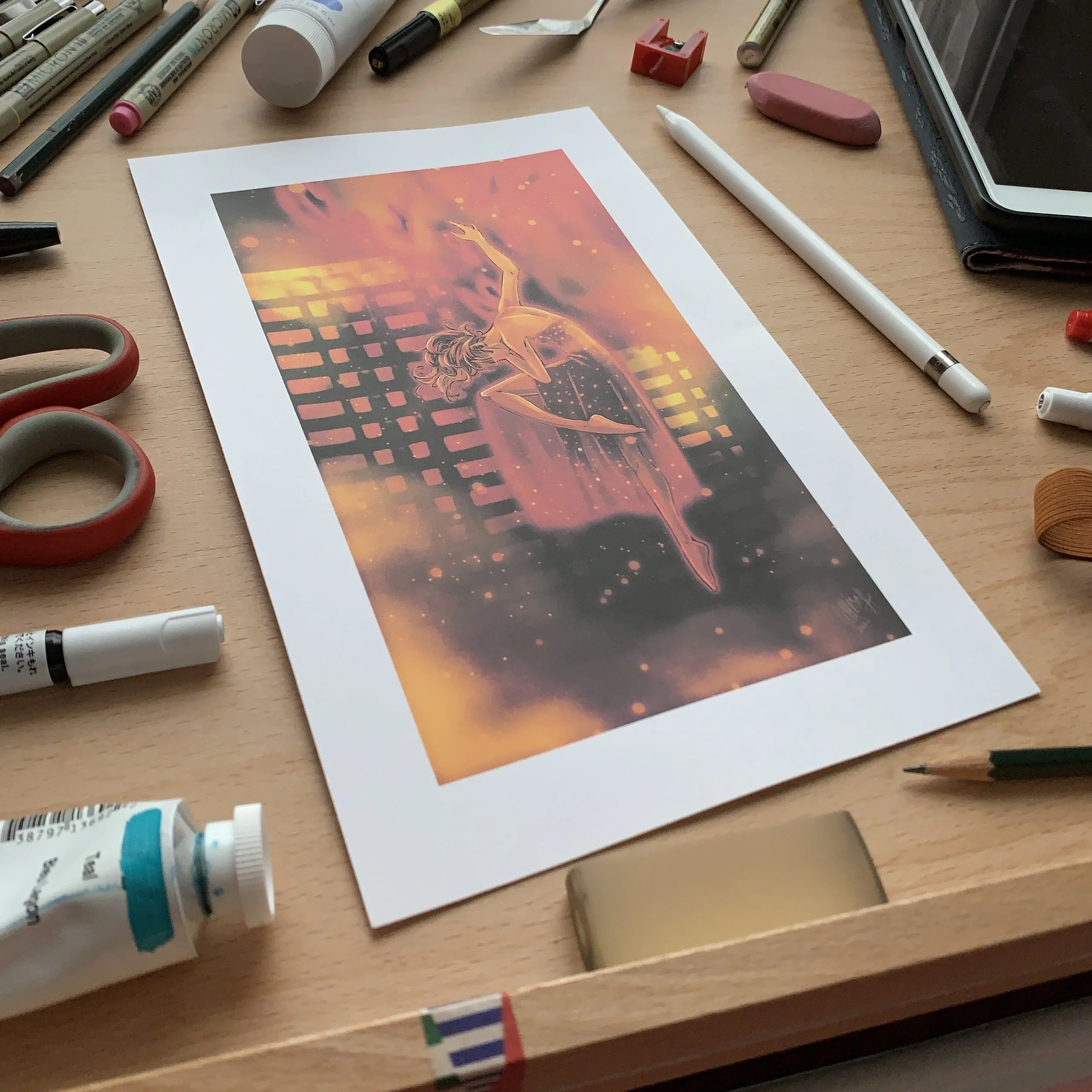 In The Flames,They Cry Prints