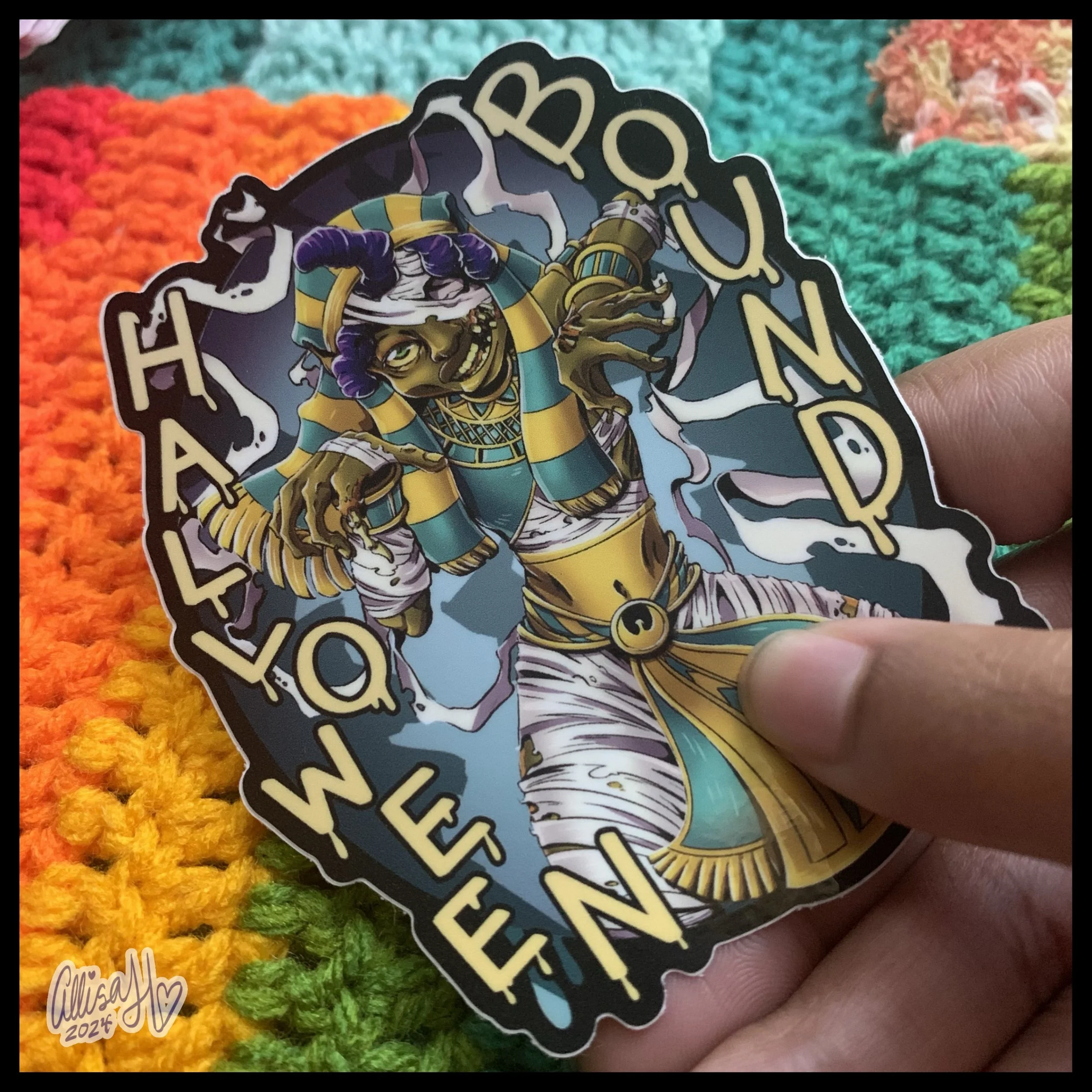 4" Sticker: Halloween Bound