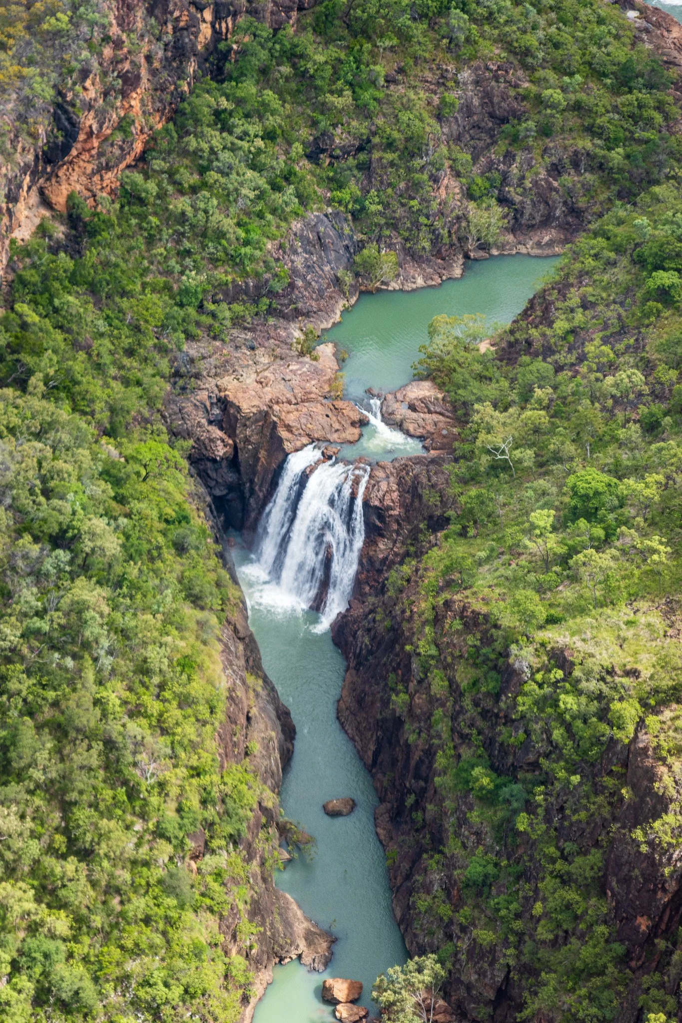 Waterfalls to the immediate west of Mt Mulligan