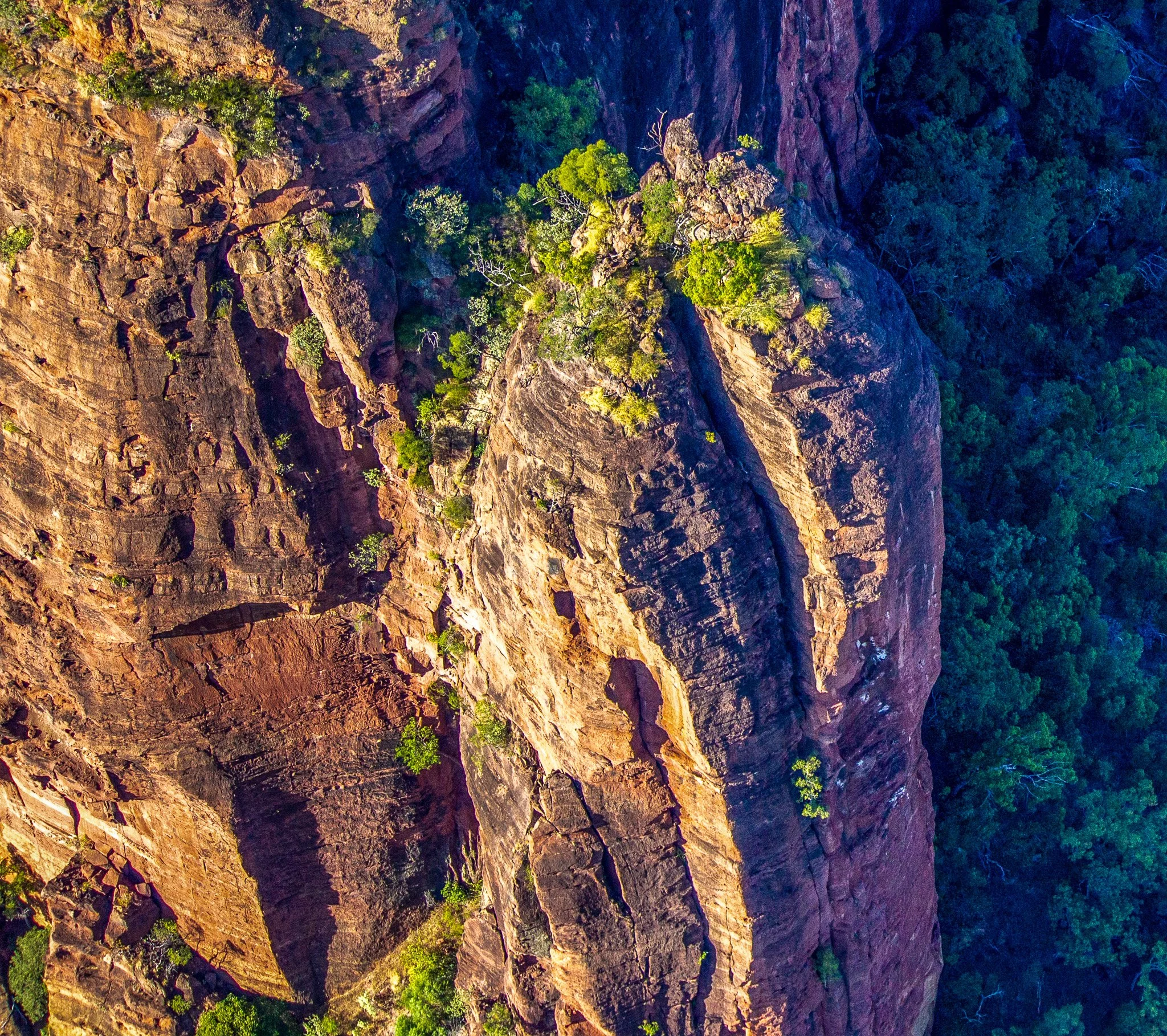Rock pillar near opening to the valley
