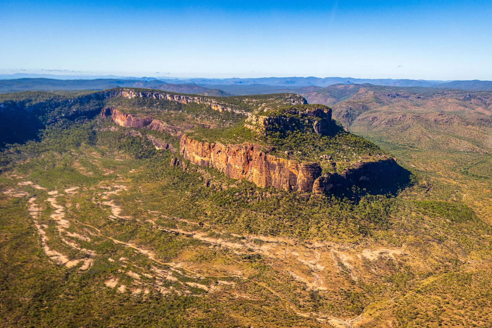 View of the north western end of Mt Mulligan