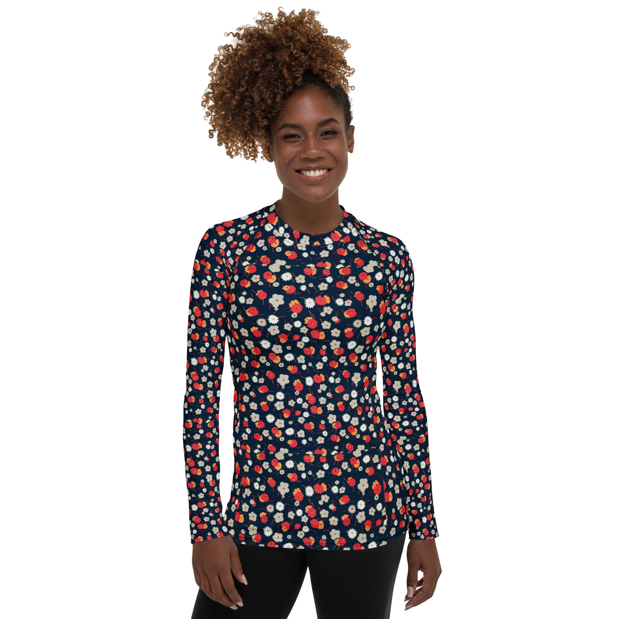 Tiny Flowers Women's Rash Guard