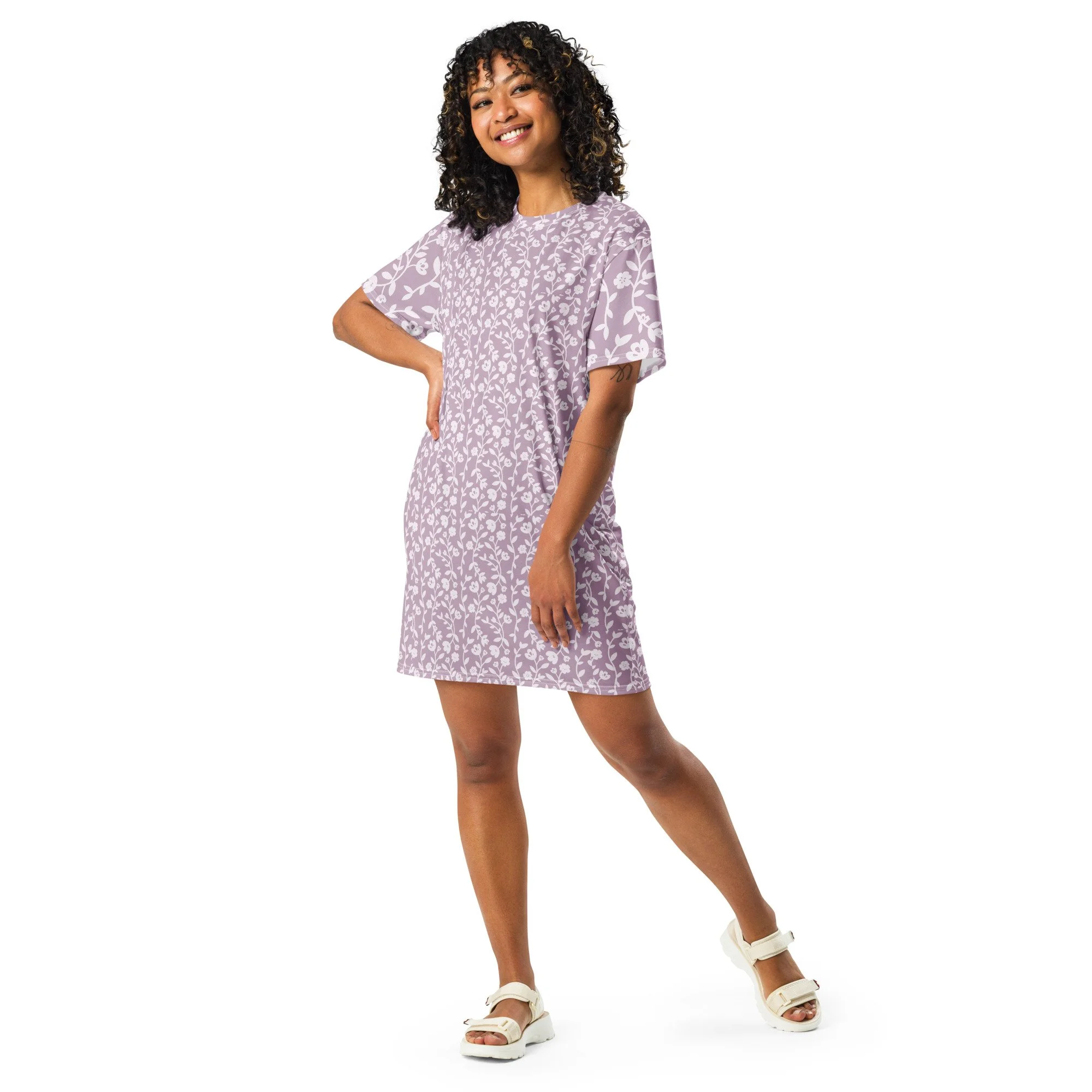 Floral T-shirt dress