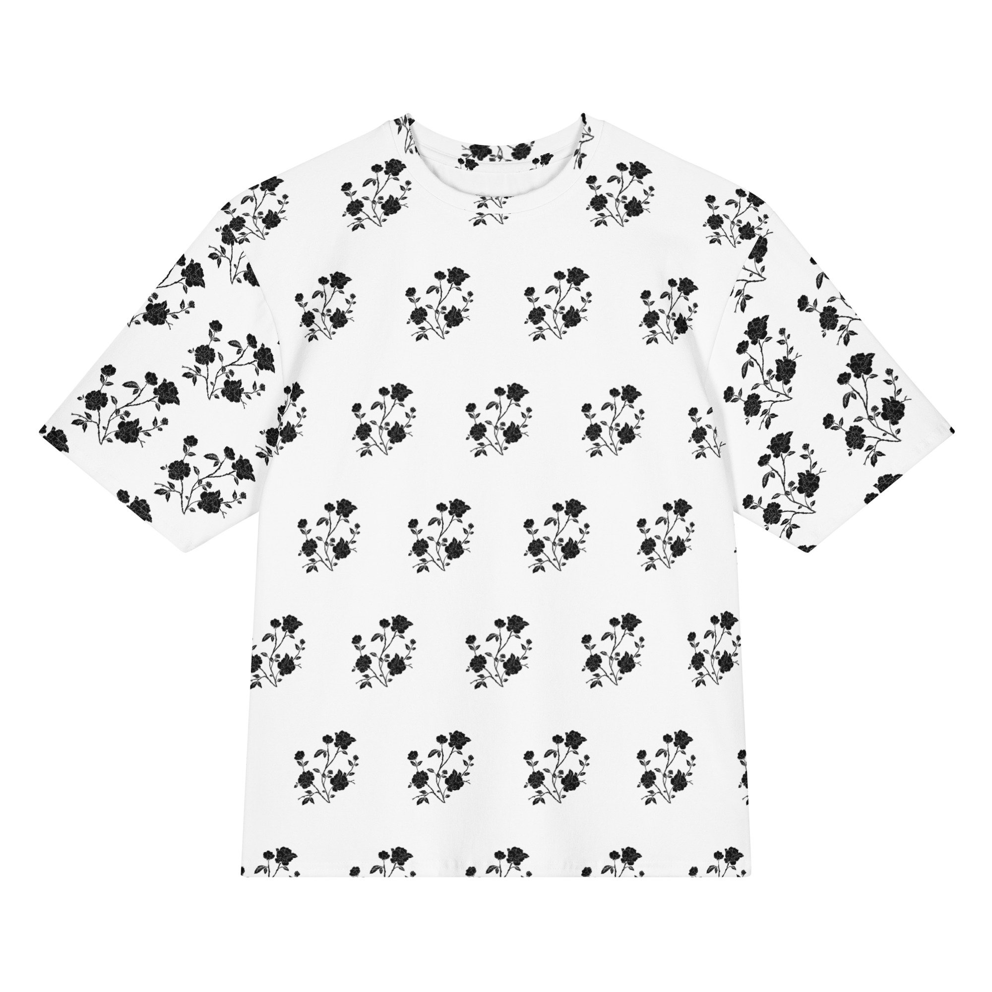 Everyday Roses oversized cotton t-shirt