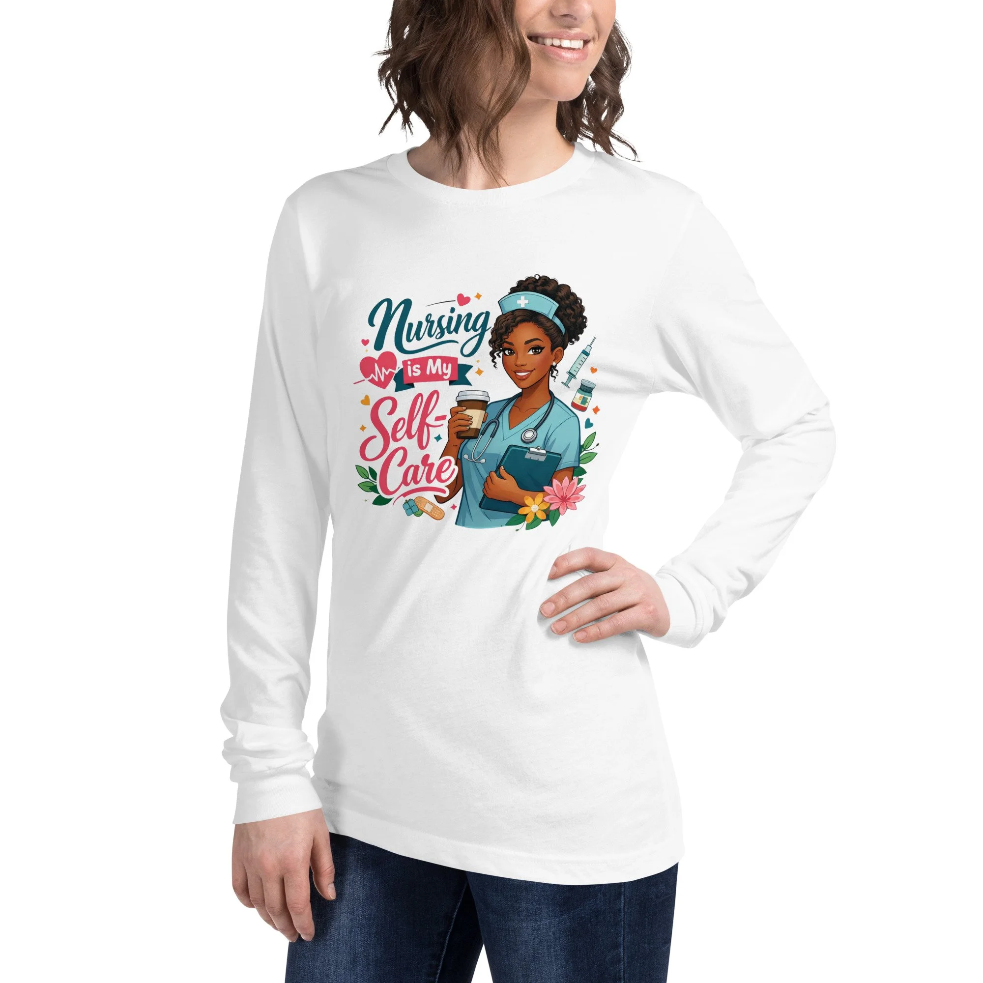 Nursing is My Self Care Unisex Long Sleeve Tee