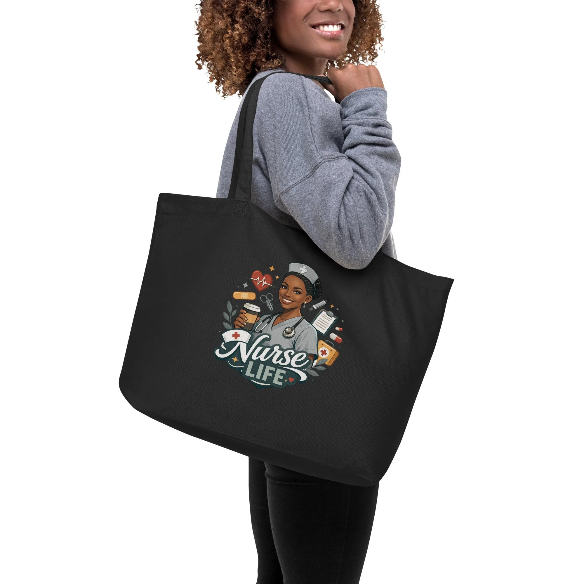 Nurse Life organic tote bag