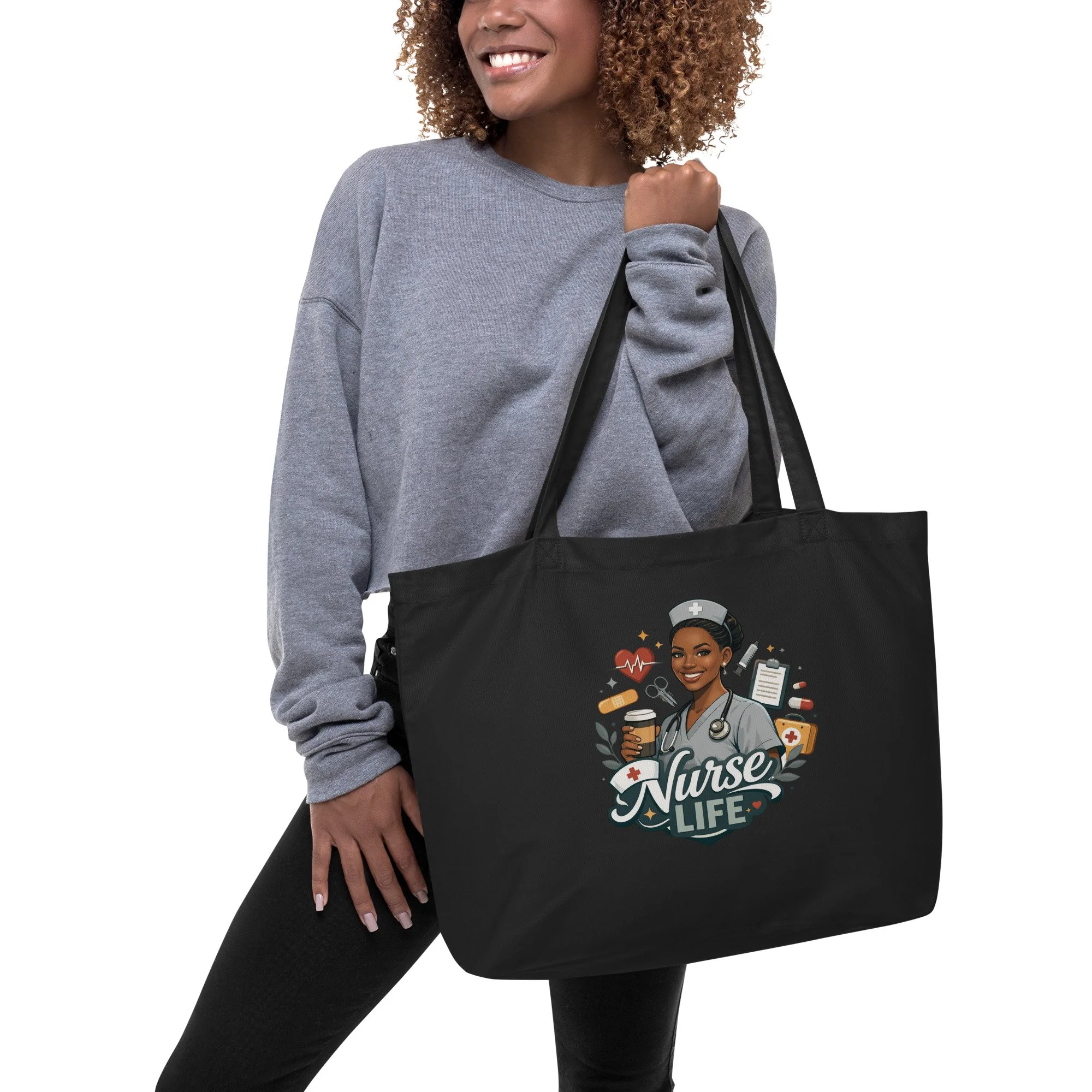 Nurse Life organic tote bag