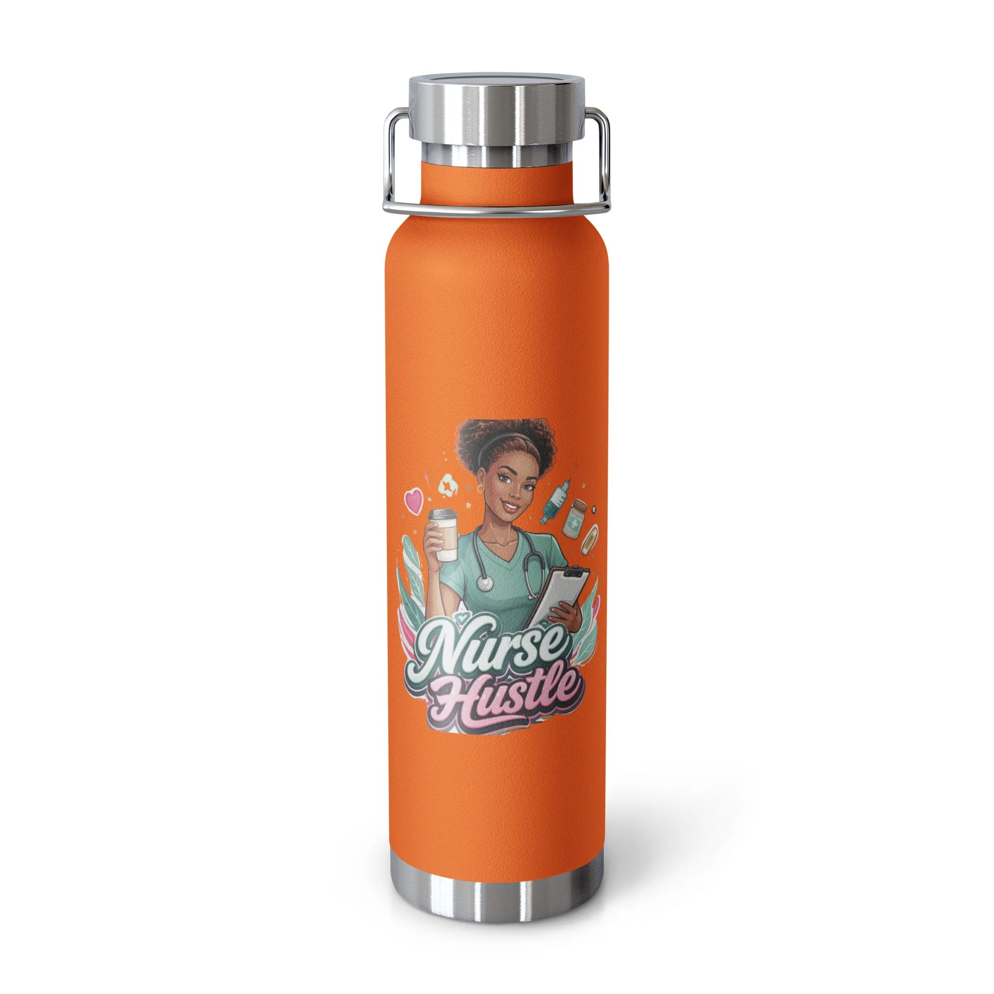 Nurse Hustle Copper Vacuum Insulated Bottle