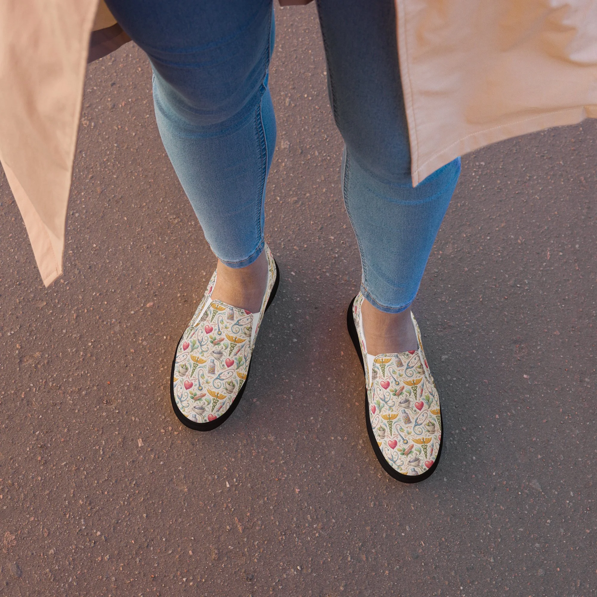 Elevated Nurse slip-on canvas shoes