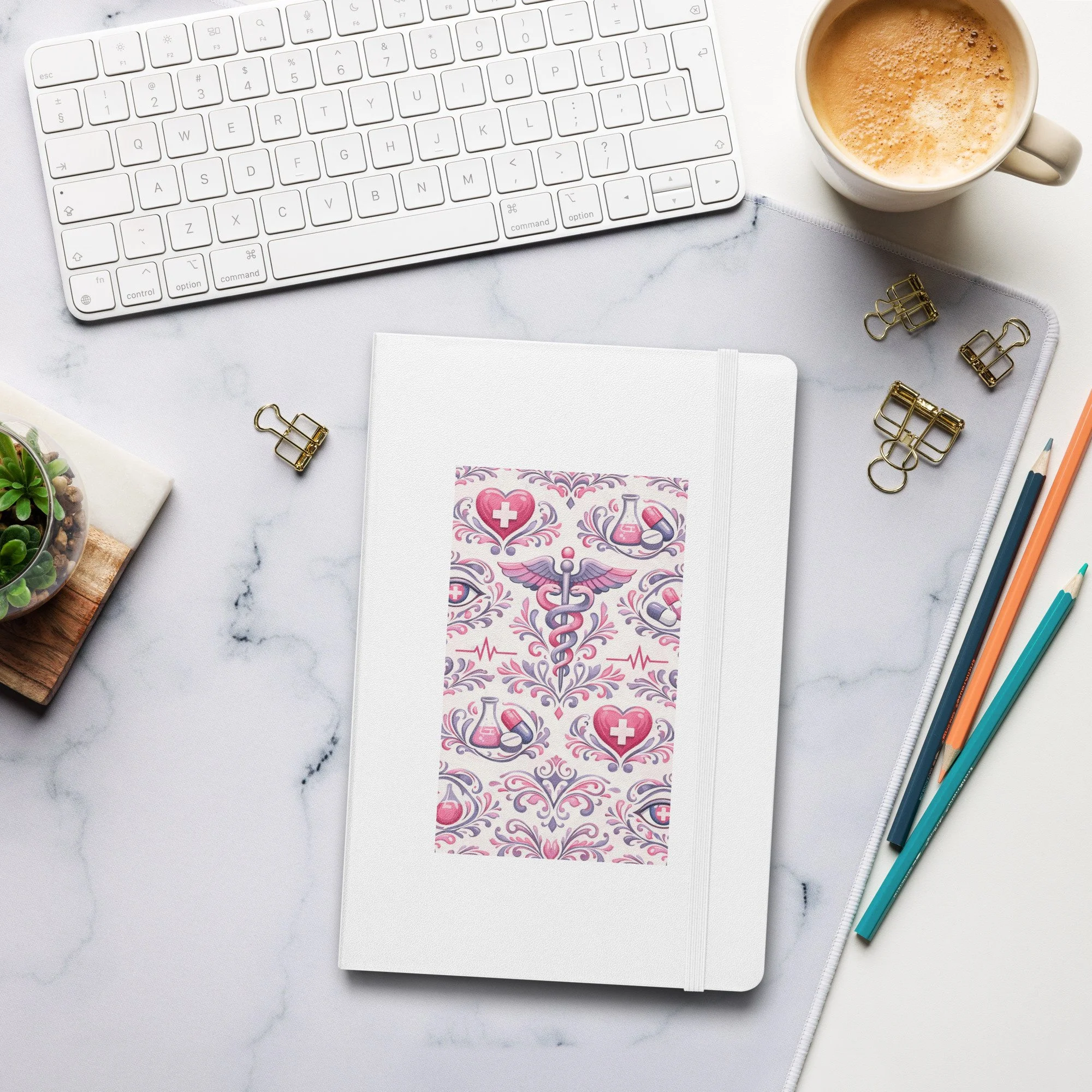 Elevated Nurse hardcover bound notebook