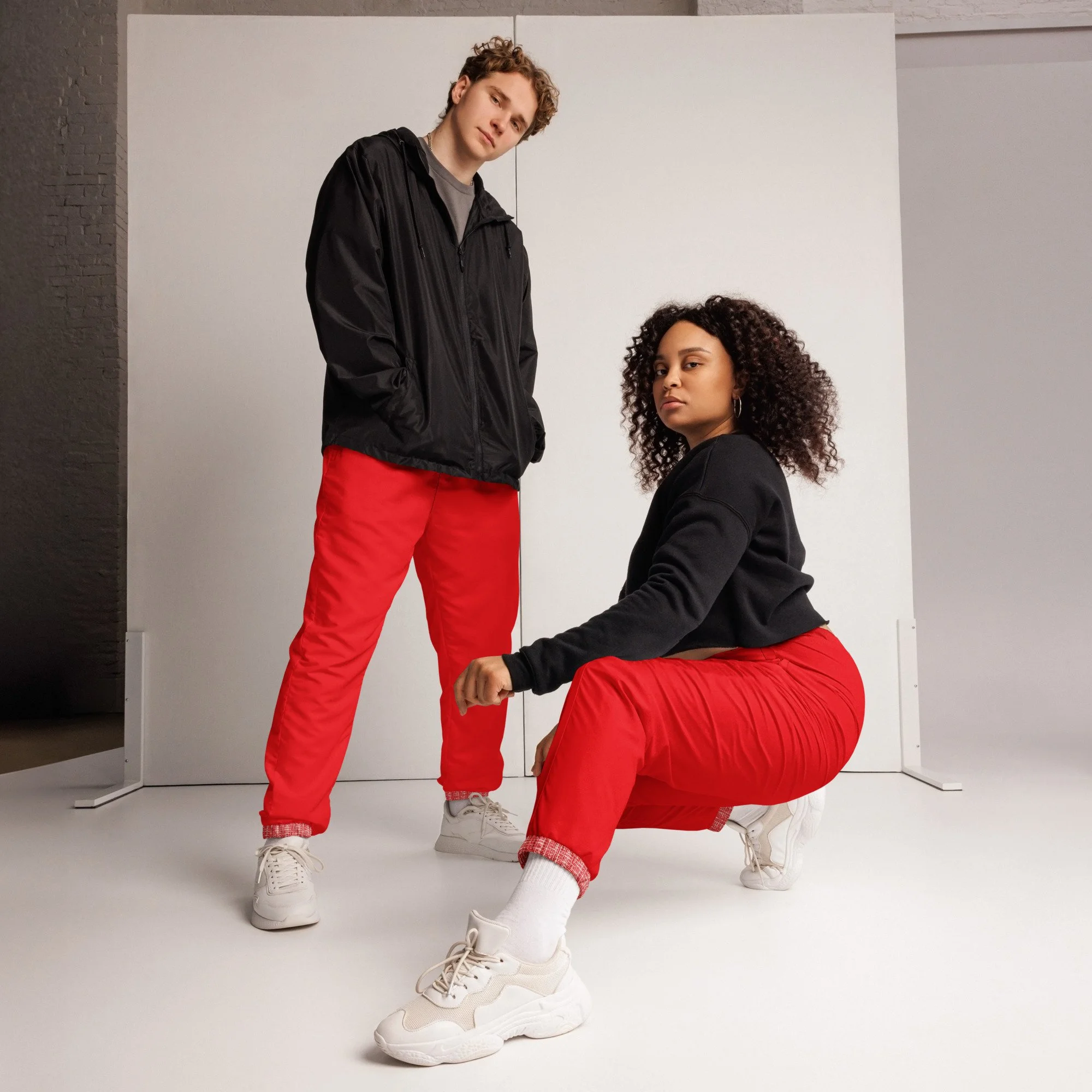 Graphic Red unisex track pants
