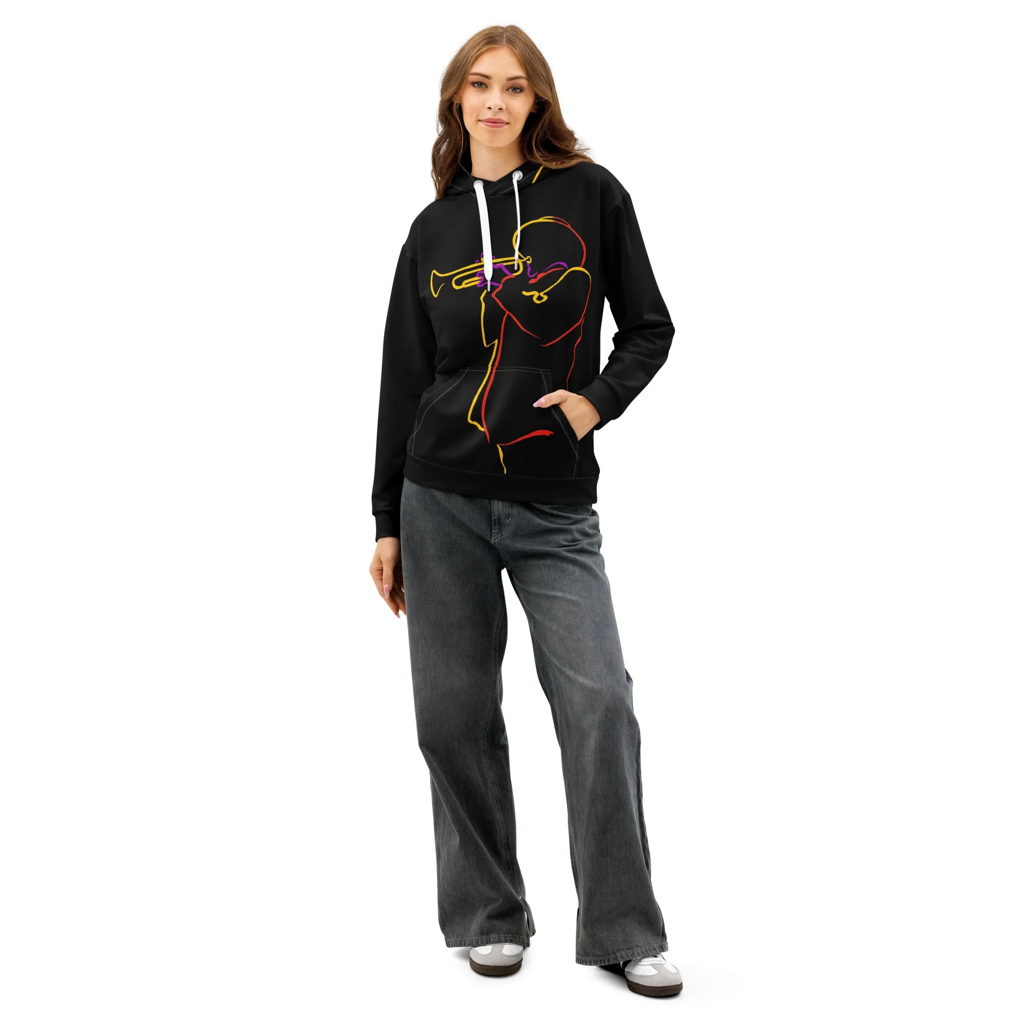 Jazz Man unisex cotton hoodie