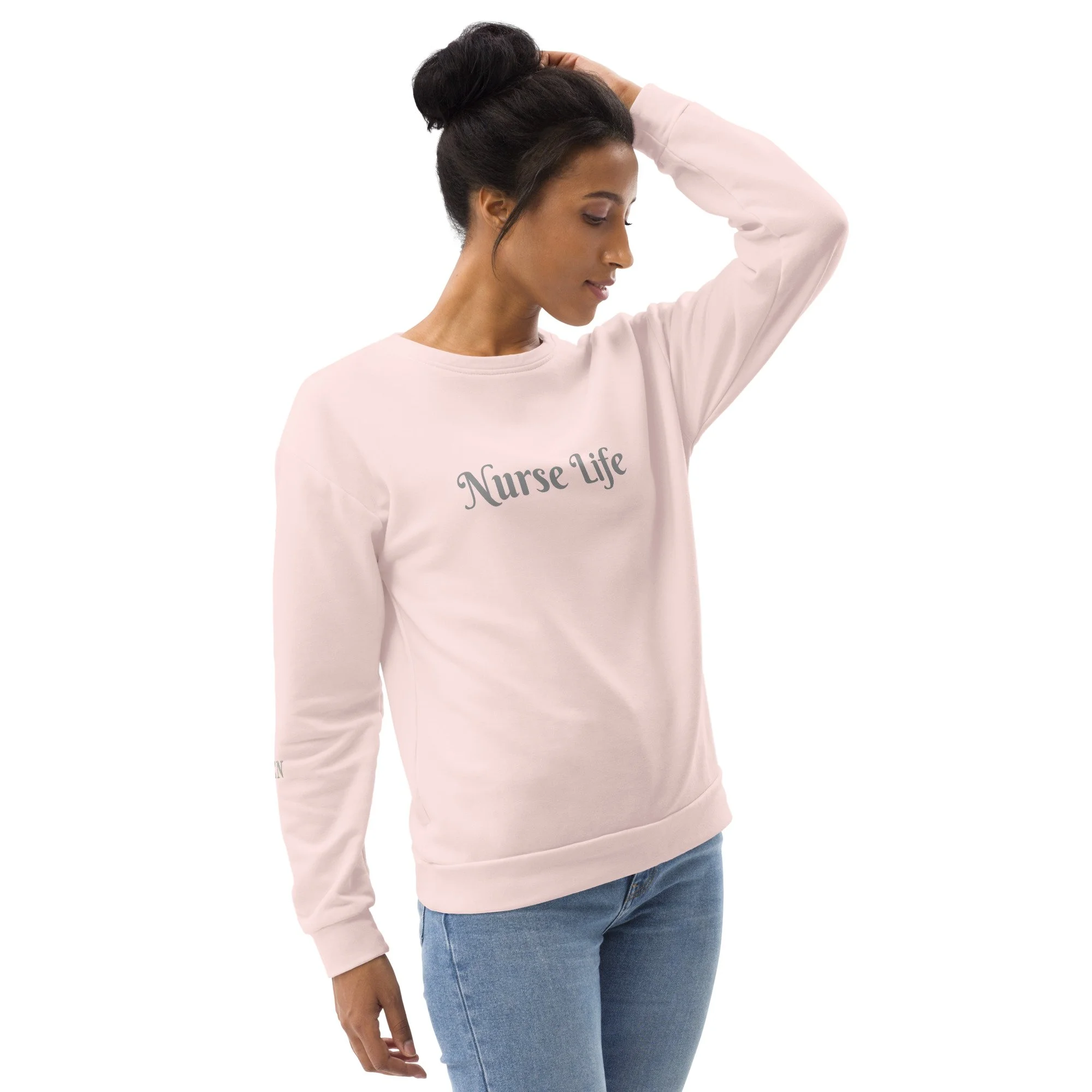 Nurse Life Plush Pink Unisex Sweatshirt