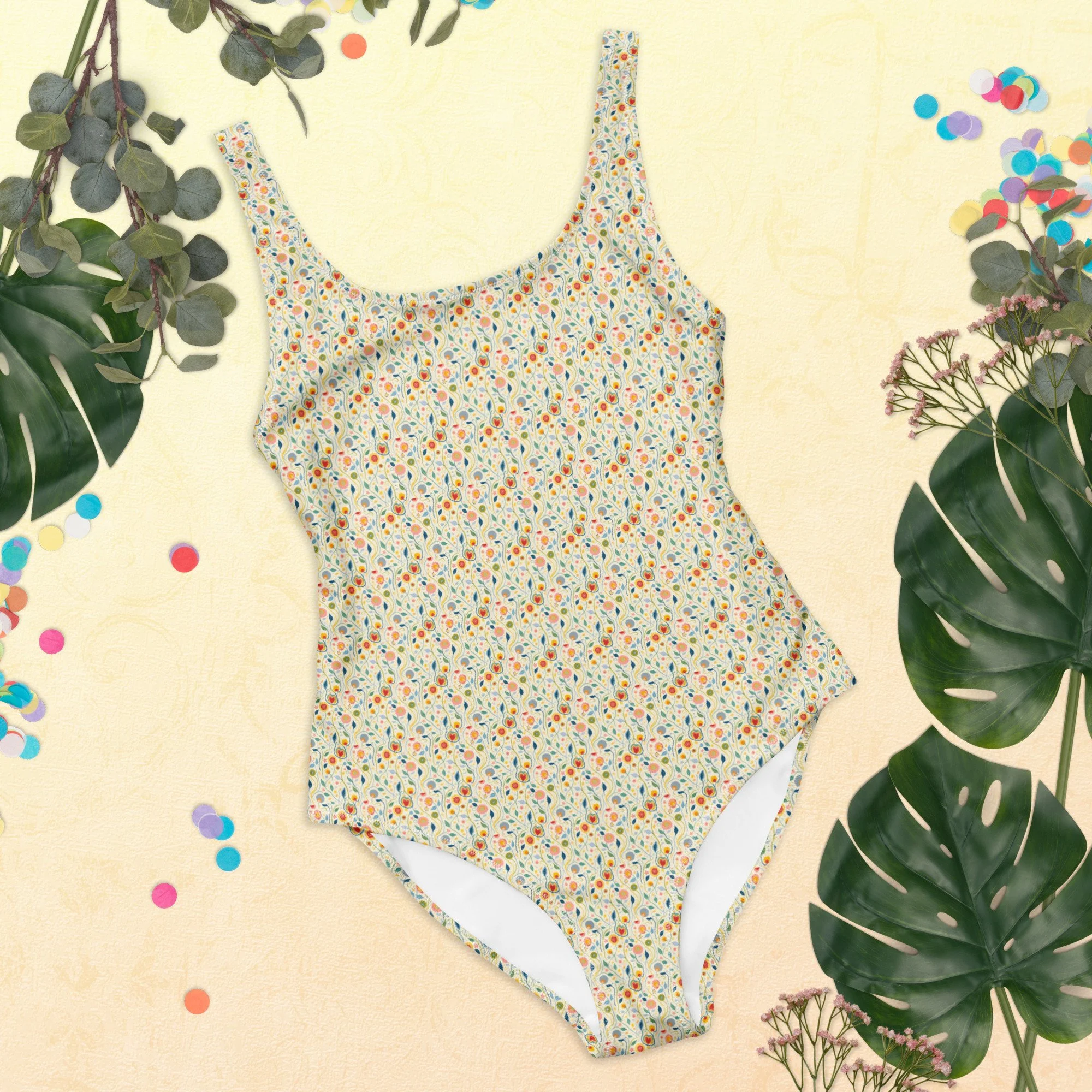 Tiny Flowers One-Piece Swimsuit