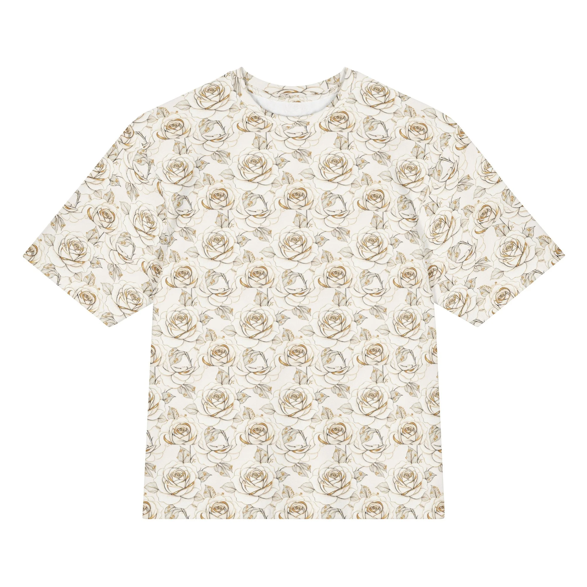 White Roses cotton t-shirt