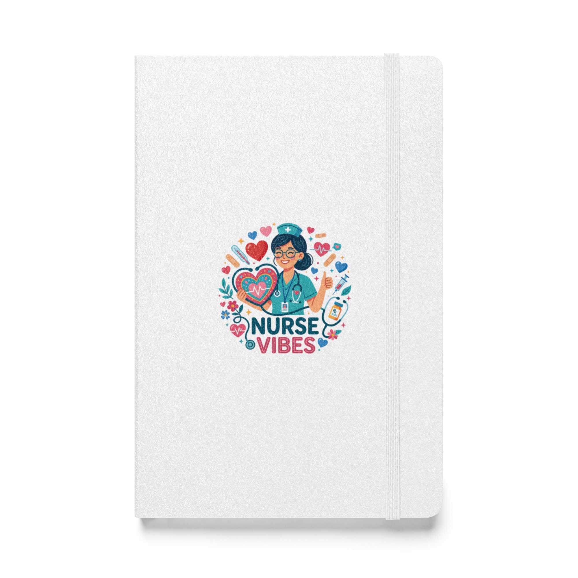 Nurse Vibes hardcover bound notebook