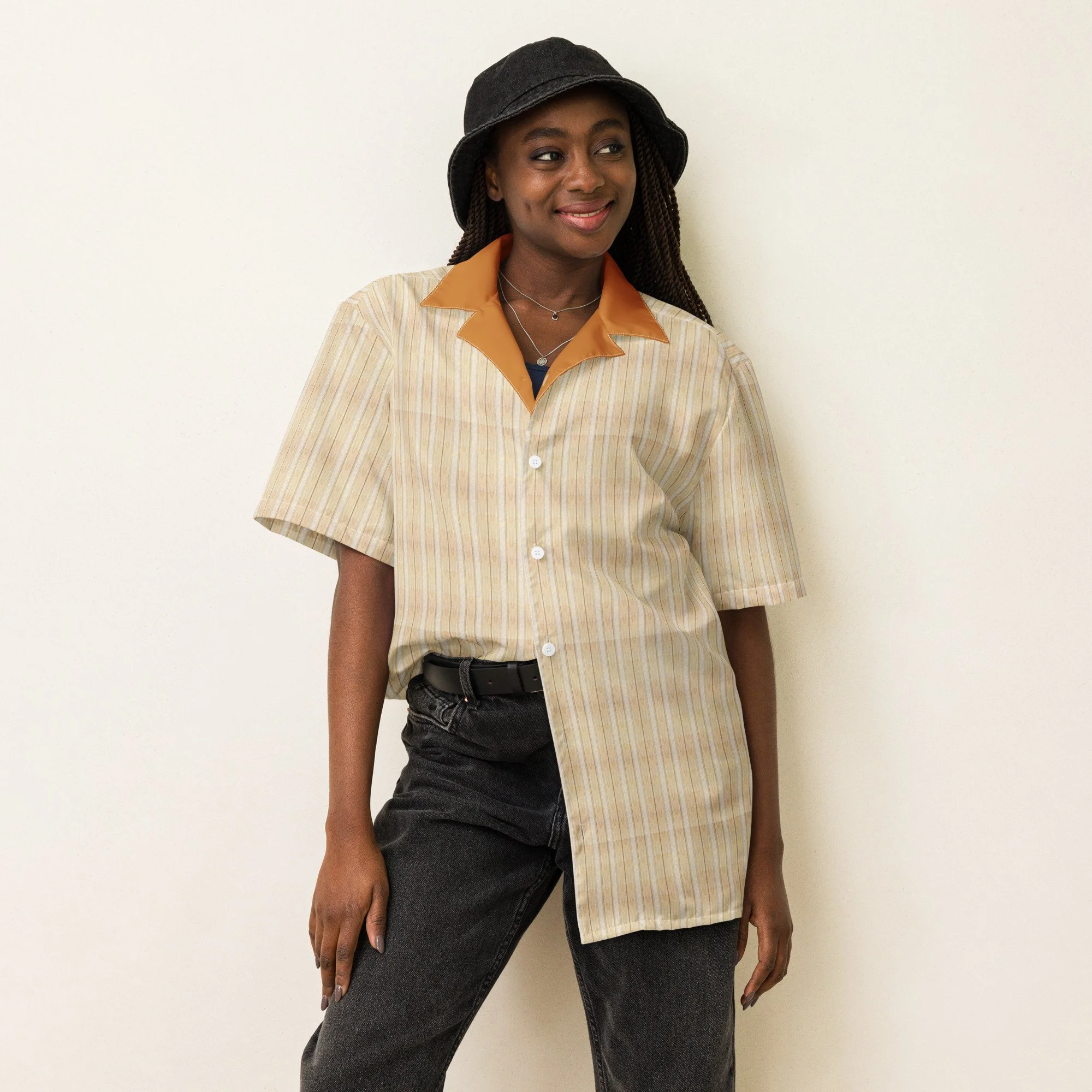 Tom Boy unisex button shirt