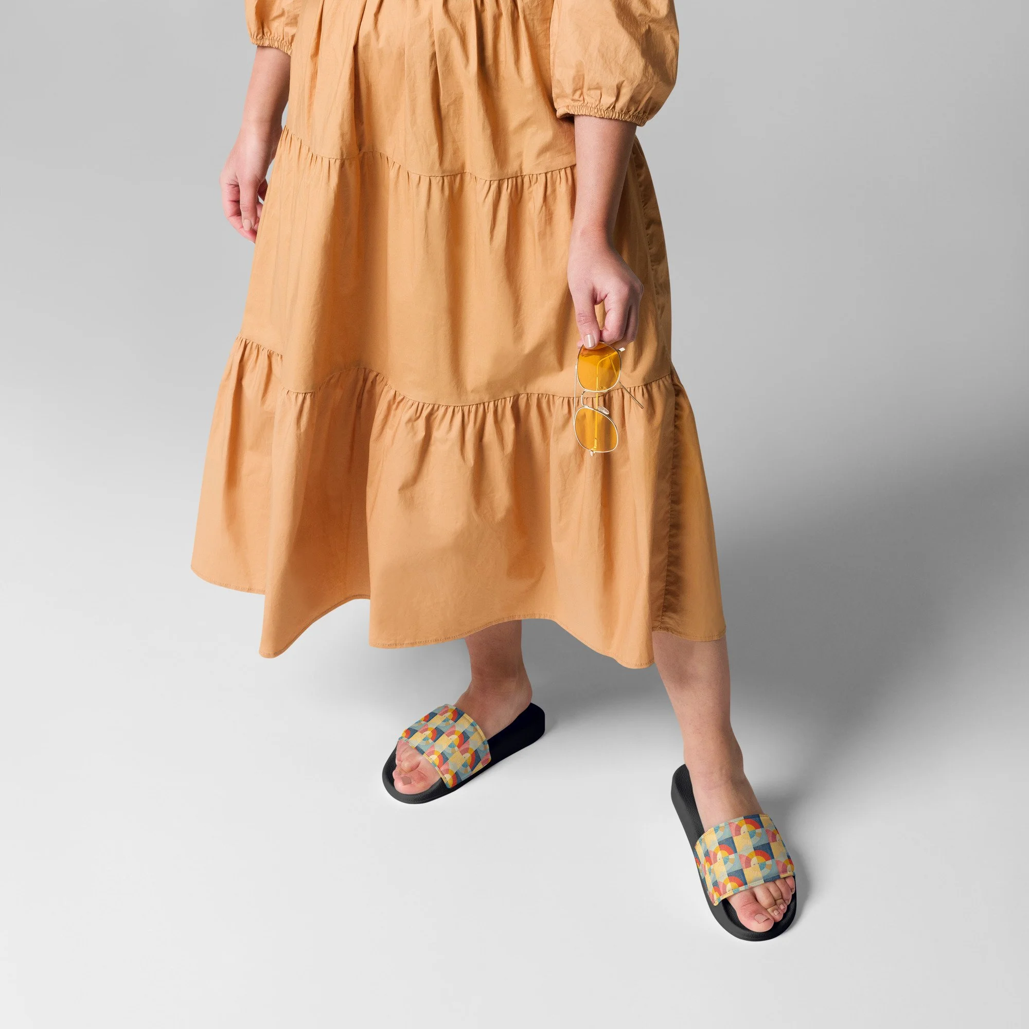 Sun Burst women's slides