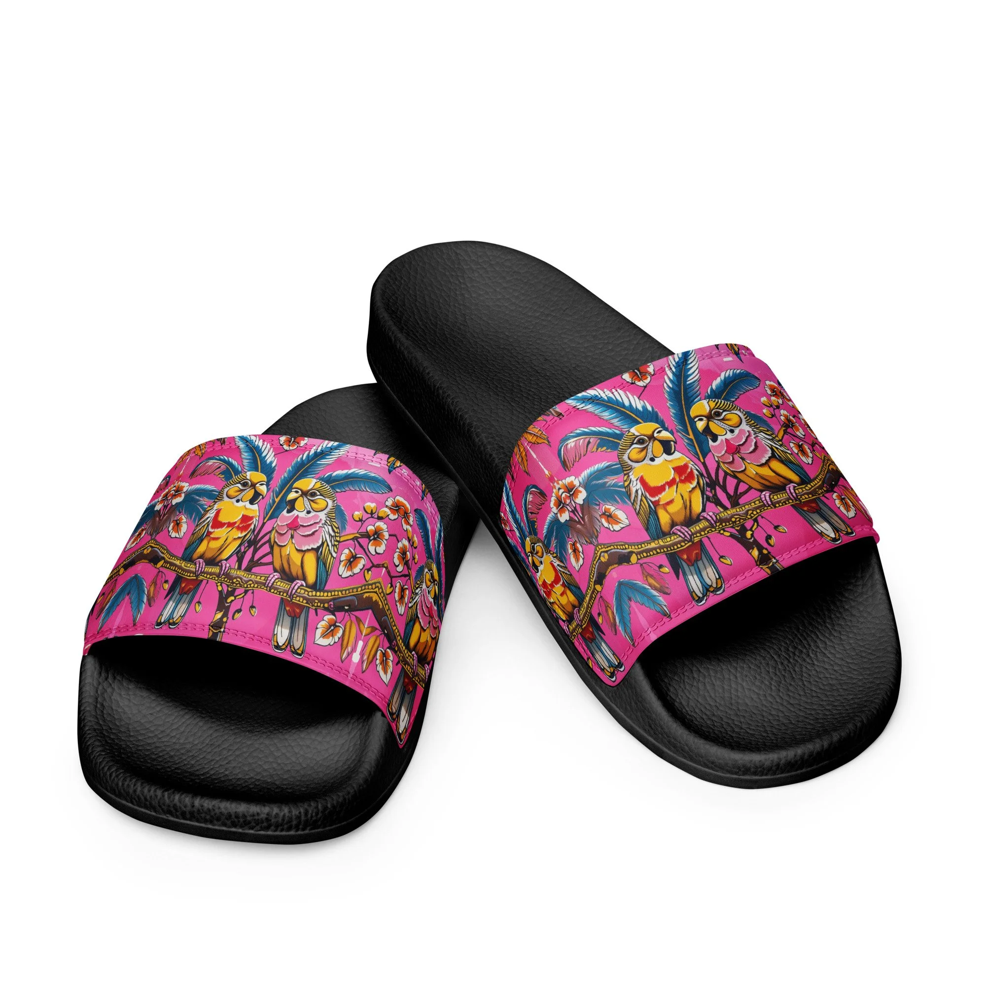 Love Birds women's slides
