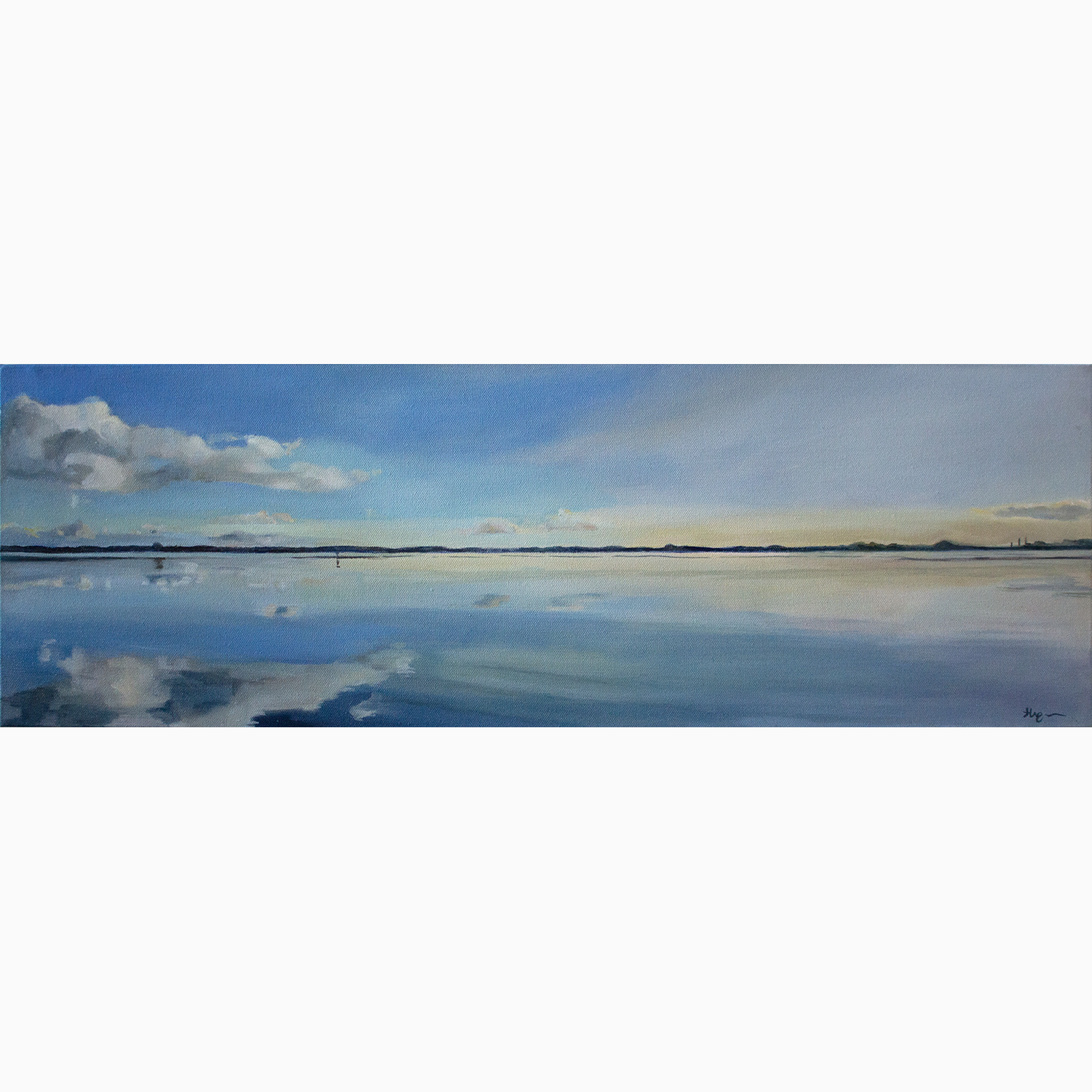 Sunlit Stillness by Harriet Monzon-Aguirre
 10 x 30 inches