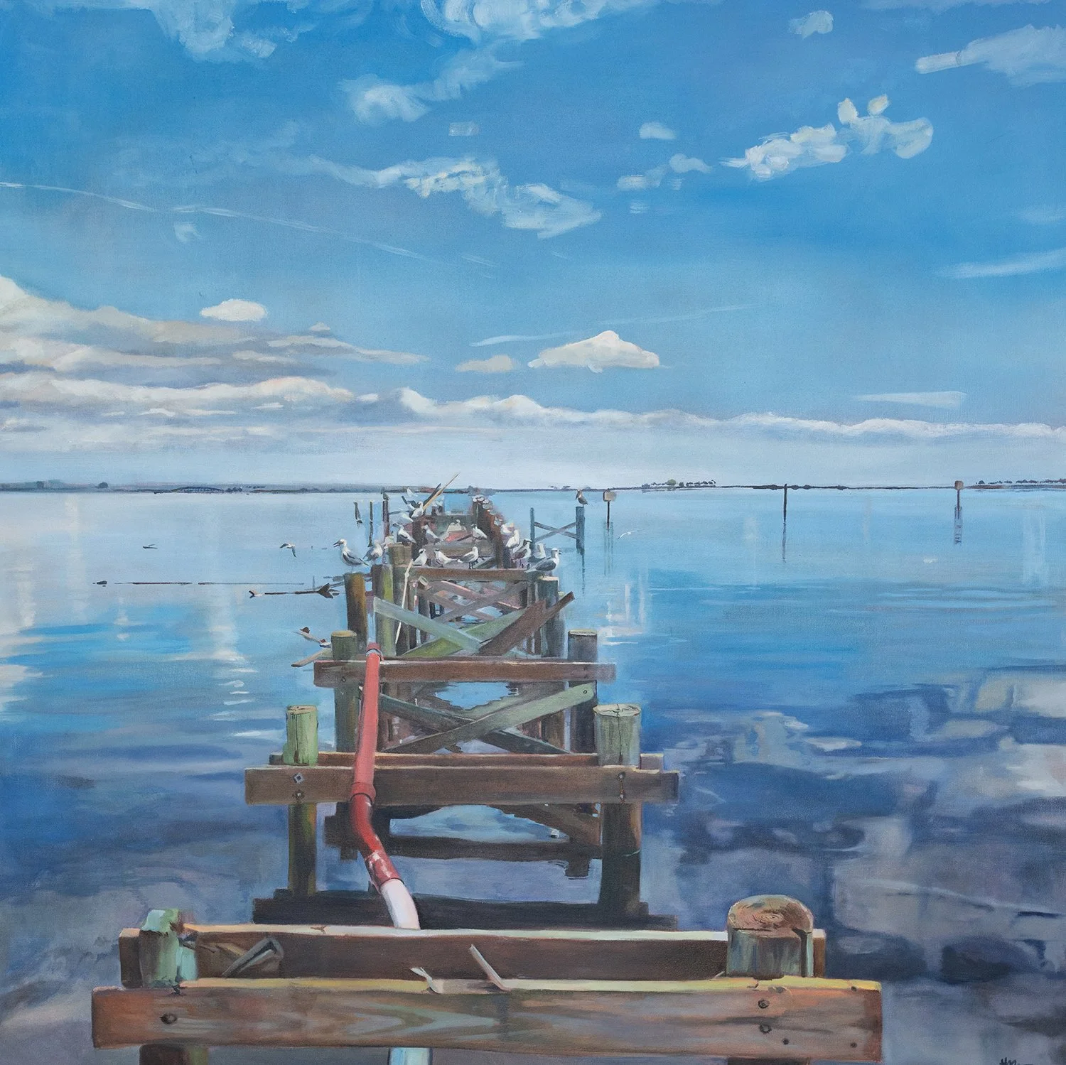 Helene by Harriet Monzon-Aguirre.
 48 x 48 inches