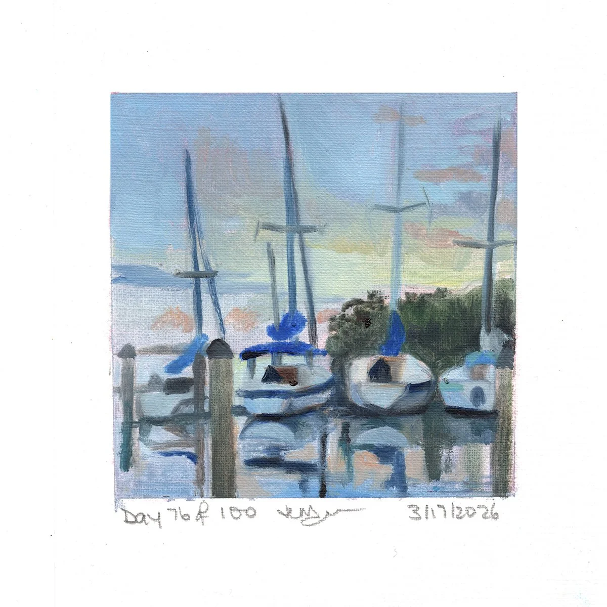 Day 76 of 100: "Safety Harbor Marina"