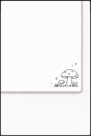 Mushroom Corner Doodle