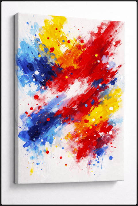 easy abstract art painting ideas