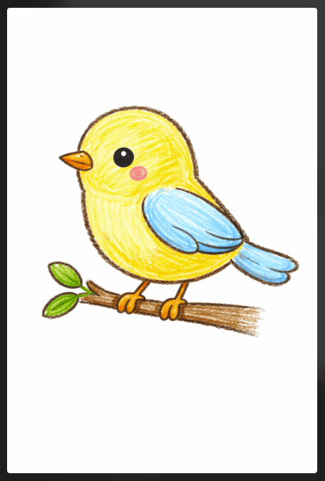 Simple Bird Drawing