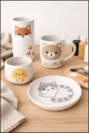Cute Animal Pottery Painting Ideas