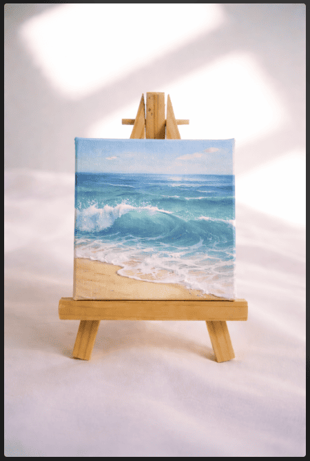 Ocean Waves Painting Idea