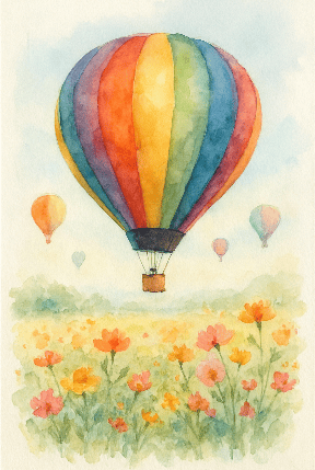 Colorful Hot Air Balloon Festival