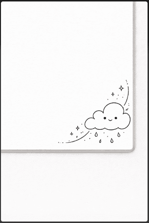 Cloud Corner Doodle