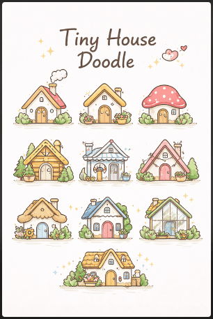 Tiny House Doodle