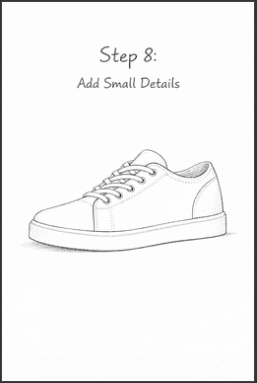 how to draw a shoe
