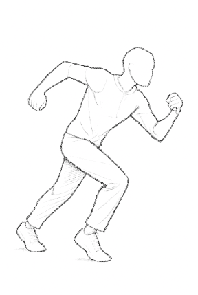 Action Pose With Dynamic Movement