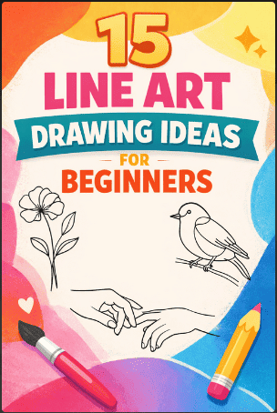 line art drawing ideas for beginners