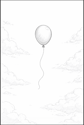 Simple Balloon Floating Upward
