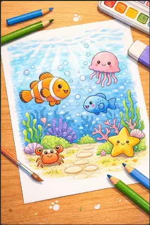 Underwater World Scene